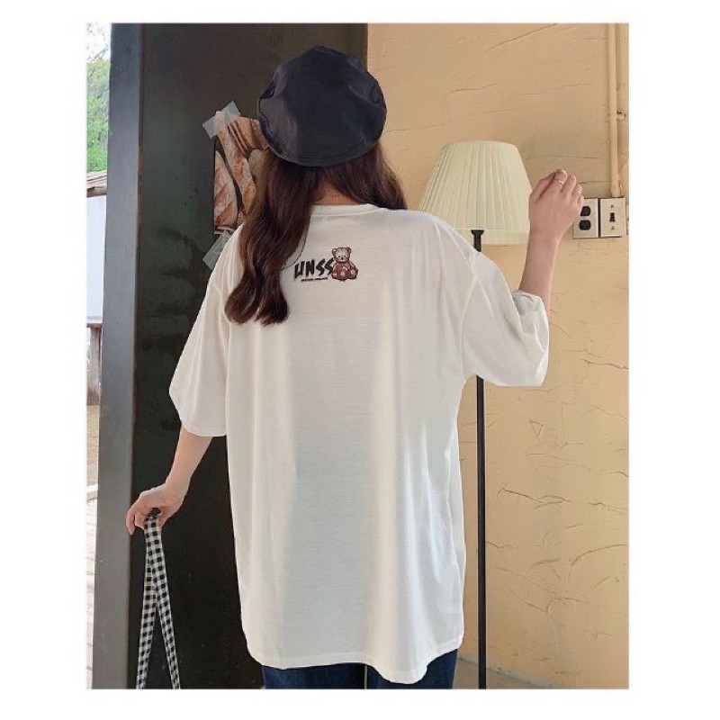 Áo Thun Unisex GẤU UNISS G490, Tay Lỡ Form Rộng