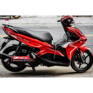 Tem trùm air blade 2020 đỏ chỉ trắng