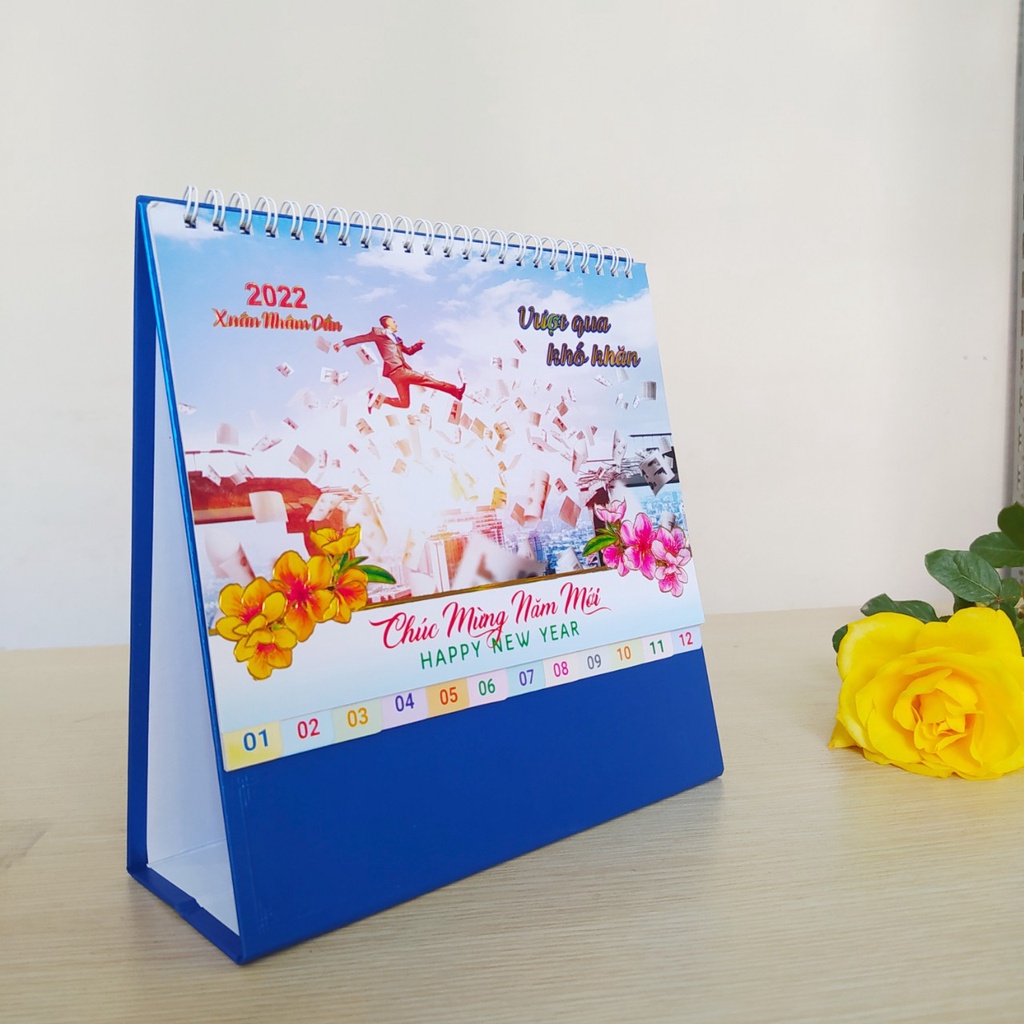Lịch để bàn chữ A cỡ 22x25cm