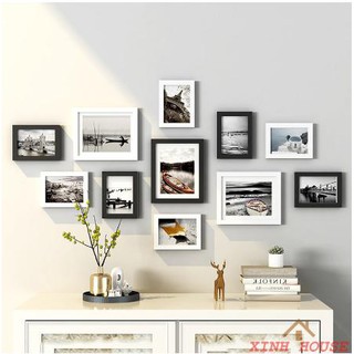 Bộ Khung Ảnh Gồm 8 Khung 10x15 + 3 Khung 15x21 Treo Tường - G4 - Nhân In Ảnh