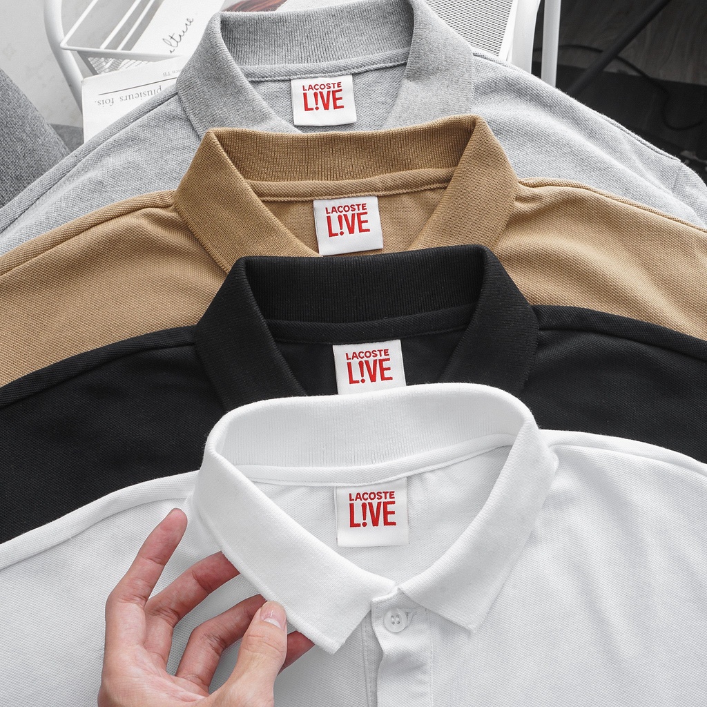 Áo Polo nam dài tay vải Lacoste thêu cá cao cấp - BENTINO | BigBuy360 - bigbuy360.vn