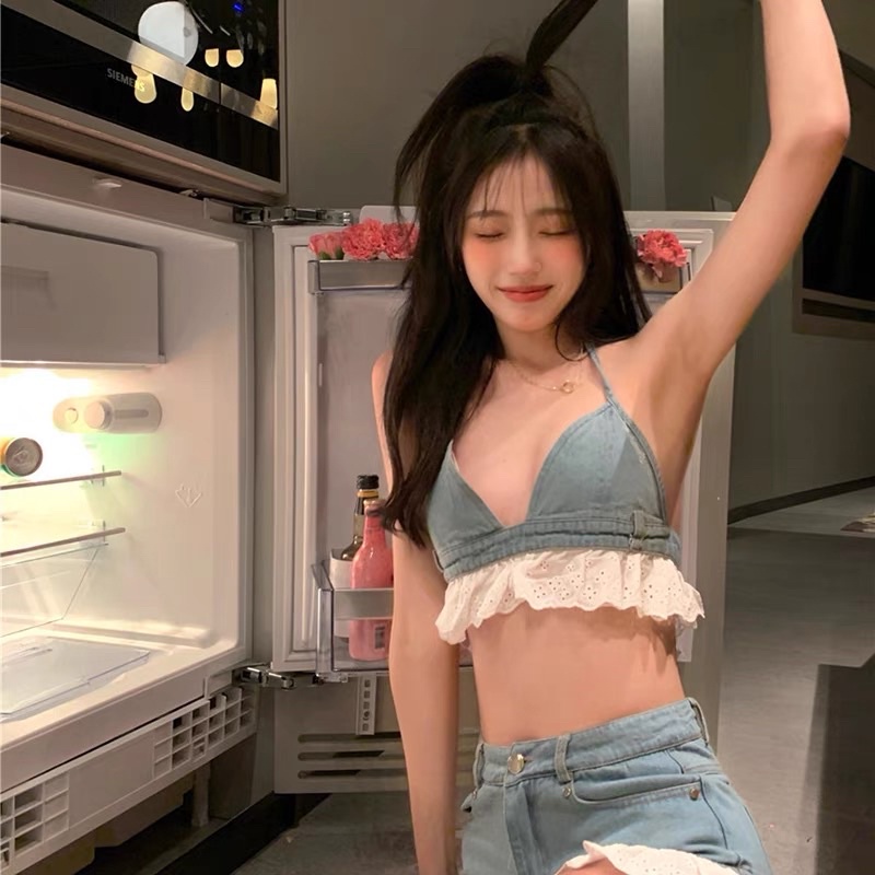 Bộ đồ biển bikini denim hè phong cách ⛅️