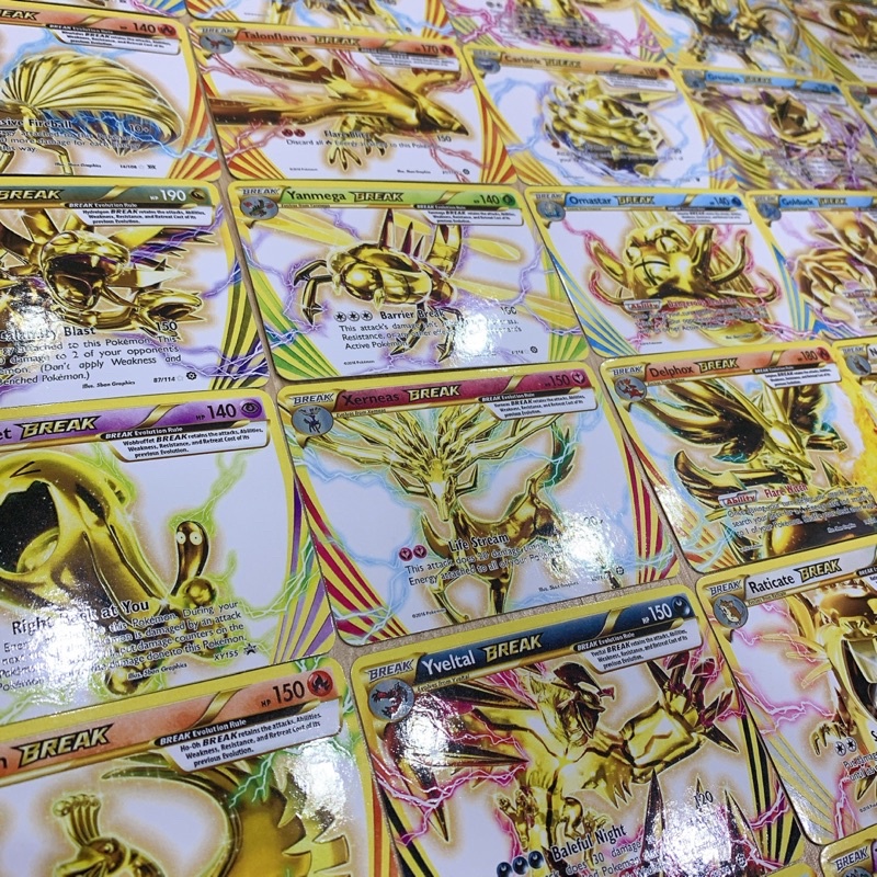 Trọn bộ 35 Thẻ bài Pokemon BREAK đã phát hành