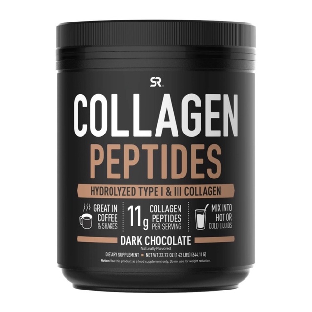 [Mẫu Mới] Collagen peptides,m- Collagen thuỷ phân Sports Research USA Chống Lão Hoá GYM-KETO 454gr