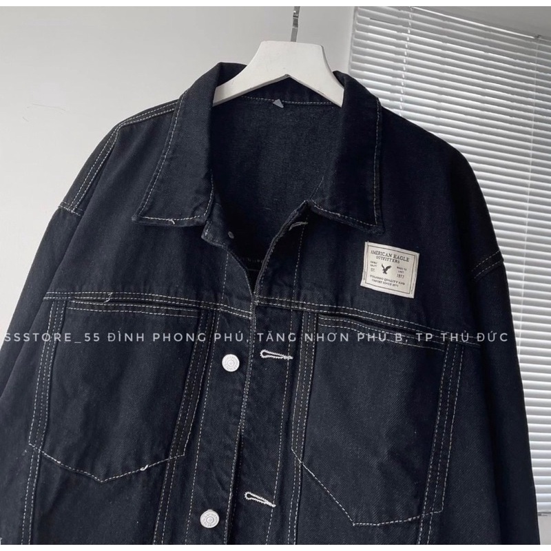 Áo Jean Logo Trắng