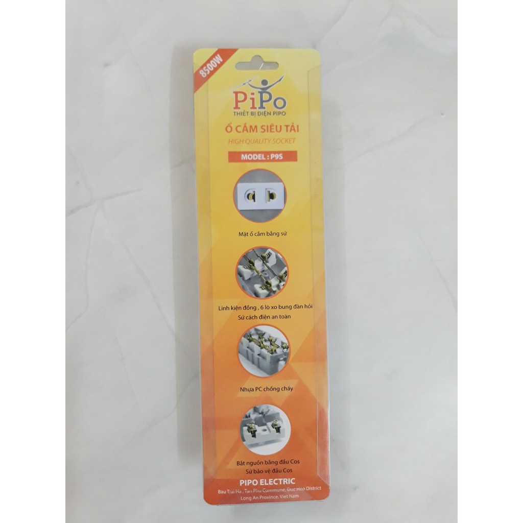 Ổ cắm 4 lỗ siêu tải 8500W PIPO P9S
