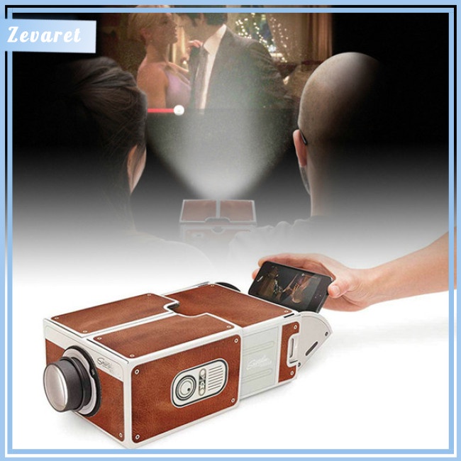 Máy Chiếu 3D Mini Có Đèn Dùng Cho Điện Thoại Di Động