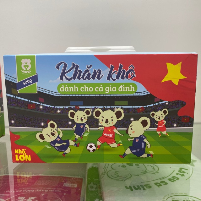 Khăn khô hộp Mipbi 400g