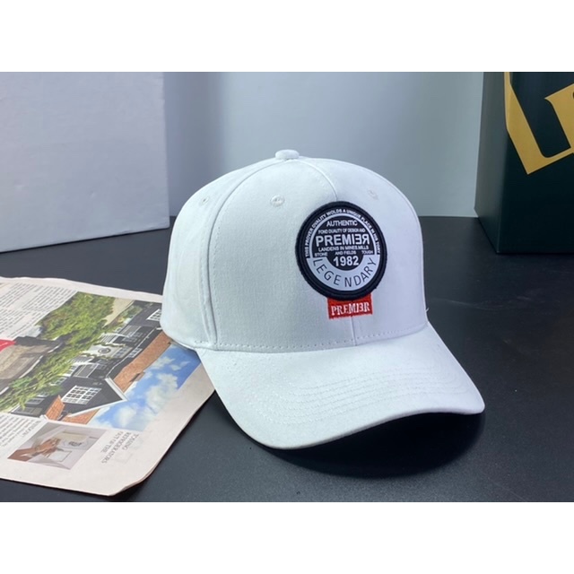 nón kết lưỡi trai kaki cty - mũ kết da thêu logo tròn đậm chất thể thao thời trang