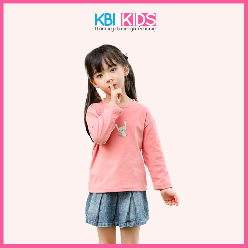 Áo Dài Tay Cho Bé Gái Đẹp Mã K31-A Chất Cotton Thun Cao Cấp Dầy Đẹp, Họa Tiết Dễ Thương, Đáng Yêu