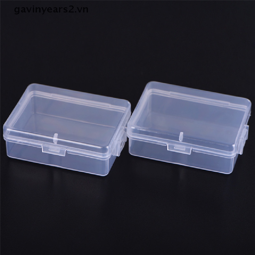 Set 2 hộp nhựa trong suốt đựng đồ đa năng