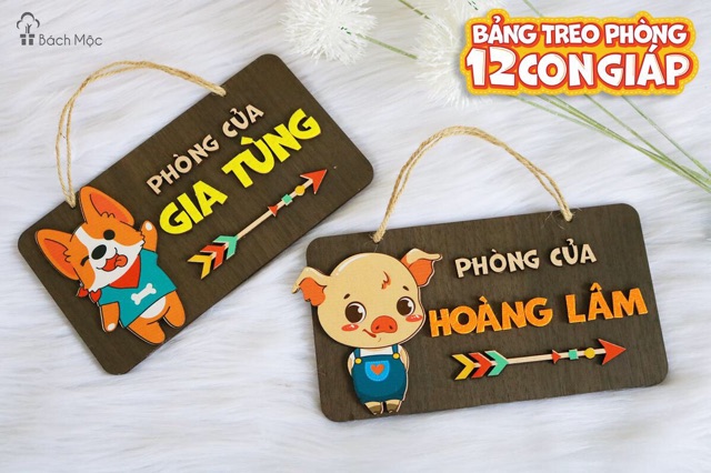 BẢNG TREO PHÒNG CHO BÉ - THIẾT KẾ TÊN RIÊNG THEO YÊU CẦUtrang trí nội thất gia đình trang trí phòng ngủ cửa hàng.