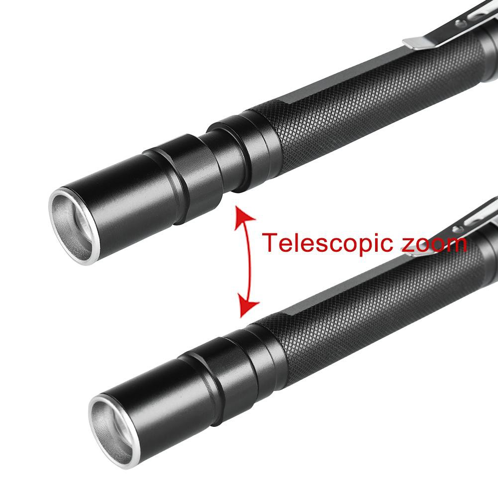 Đèn pin Led Q5 18650 2000 Lumen có thể thu phóng được