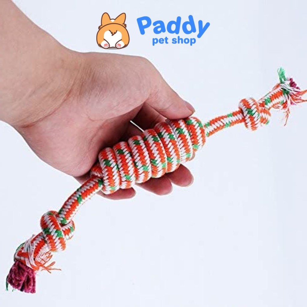 [Mã PET50K giảm Giảm 10% - Tối đa 50K đơn từ 250K] Dây Thừng Bện Nhiều Màu Đồ Chơi Nhai Gặm Cho Chó