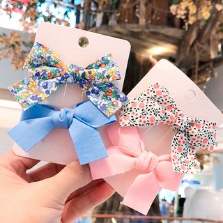 Set 2 Kẹp Tóc Nơ Dễ Thương Cho Bé Gái