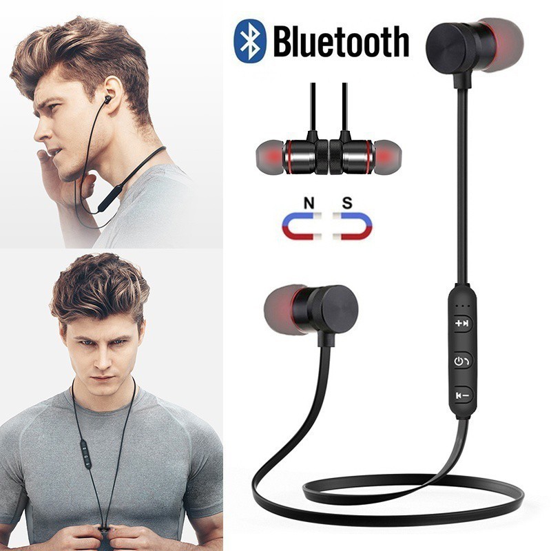 Từ tính Trong tai Thể thao Chống mồ hôi Không dây Bluetooth Tai nghe Dành cho iPhone Android Điện thoại thông minh