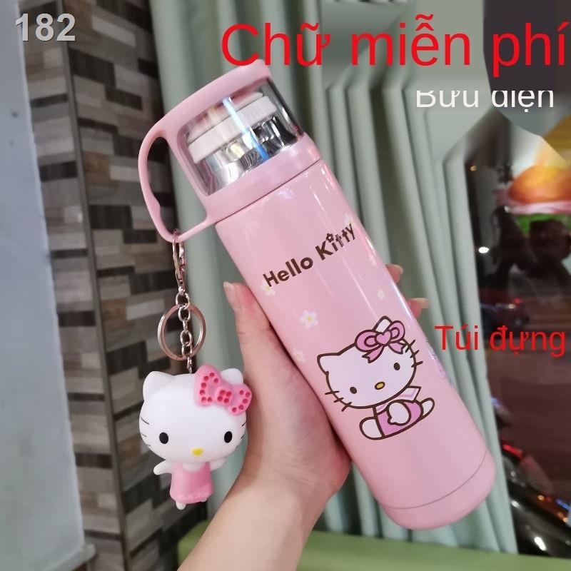 Cốc giữ nhiệt dễ thương nữ sinh phiên bản Hàn Quốc Ấm đun nước trẻ em đơn giản xu hướng inox 304 đựng nam 24h