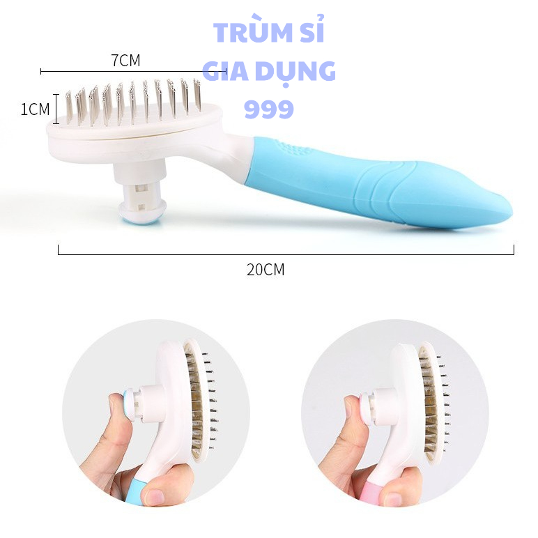 lược chải lông chó mèo hạn chế rụng lông