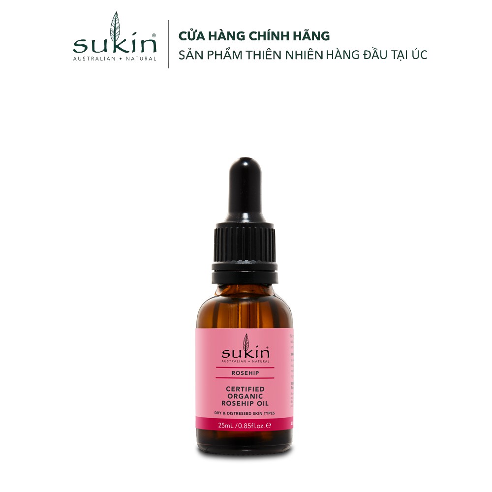 Sukin Dầu Dưỡng Tầm Xuân Nguyên Chất Sukin Rosehip Oil 25ml / 50ml