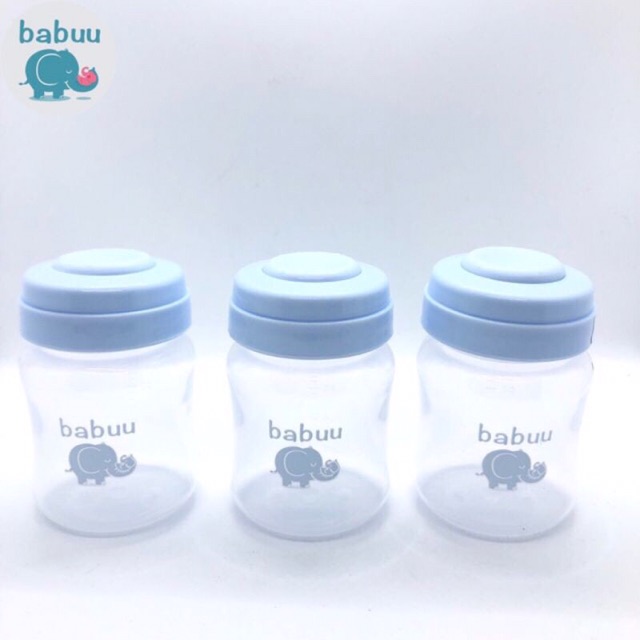 Bộ trữ sữa 3 bình Babuu Baby Nhật Bản (có tách lẻ)