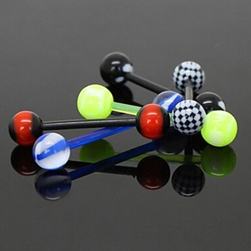 100 Khuyên Xỏ Cơ Thể Màu Sắc Cầu Vồng Cá Tính