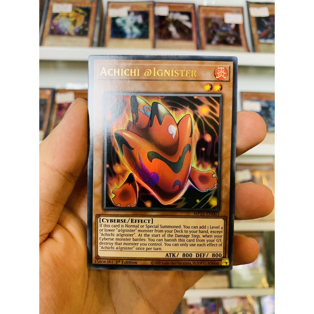 Thẻ Bài Lẻ YugiOh! Mã MP21-EN003 - Achichi @Ignister - Ultra Rare - 1st Edition
