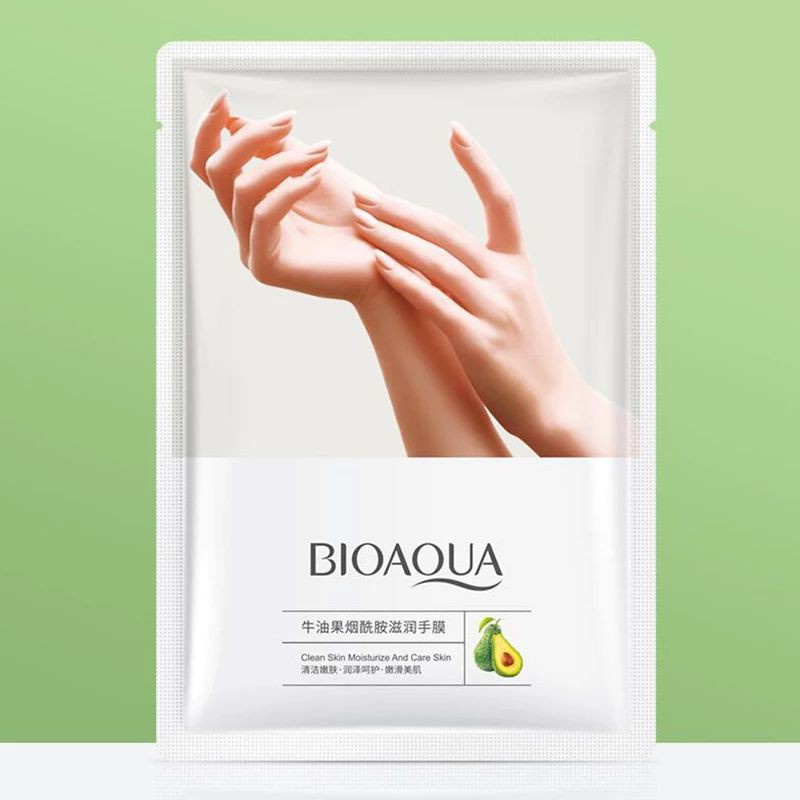 Mặt Nạ Tay Bioaqua Chiết Xuất Bơ Niacinamide Tẩy Tế Bào Chết Làm Mềm Da Cải Thiện Tình Trạng Khô Da