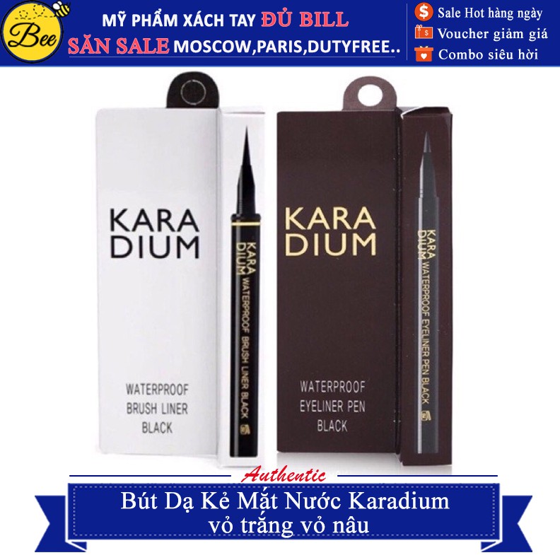 Bút Dạ Kẻ Mắt Nước Karadium vỏ trắng vỏ nâu | BigBuy360 - bigbuy360.vn