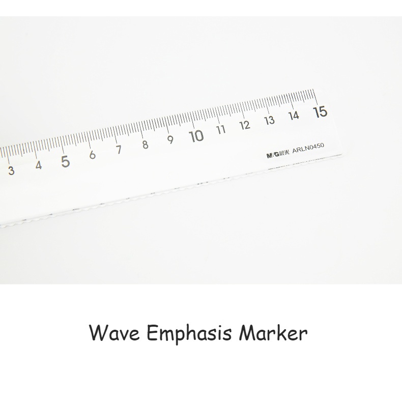 Bộ 4 thước đo M&G màu đen trong suốt  ARLN0450