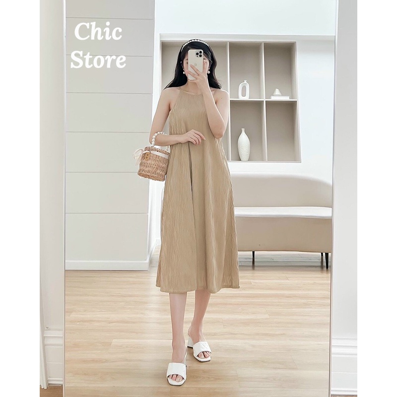 Đầm maxi đi biển dáng suông xòe mặc mùa hè,đi tiệc sang trọng thanh lịch Chic.Store