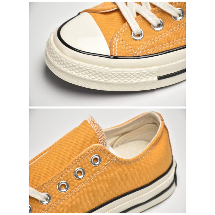 SAMSUNG Giày Thể Thao Canvas Cổ Thấp Màu Vàng Kem Phong Cách 1970s Cho Nam Nữ