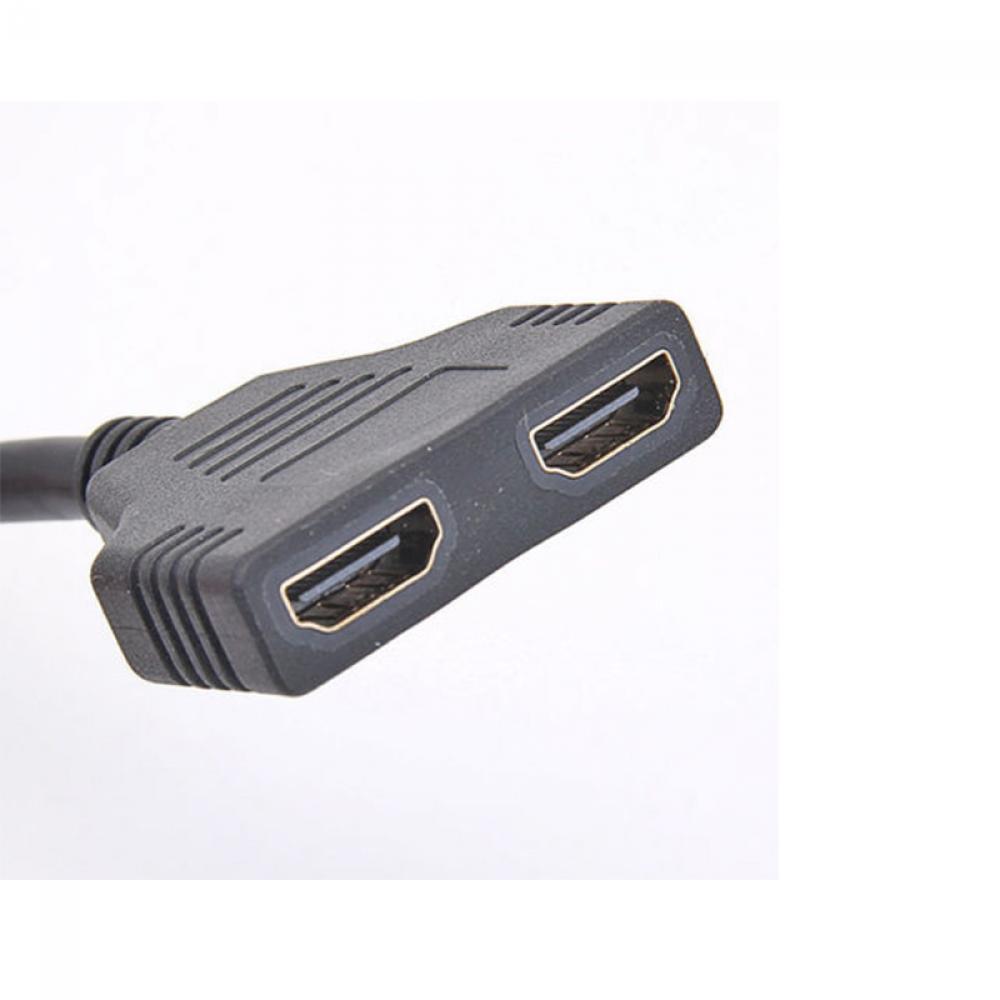 ❤LANSEL❤ Switch Male to 2 Female Port Converter HDMI Cable 1080p Splitter M/F Adapter Dual 1 In 2 Out