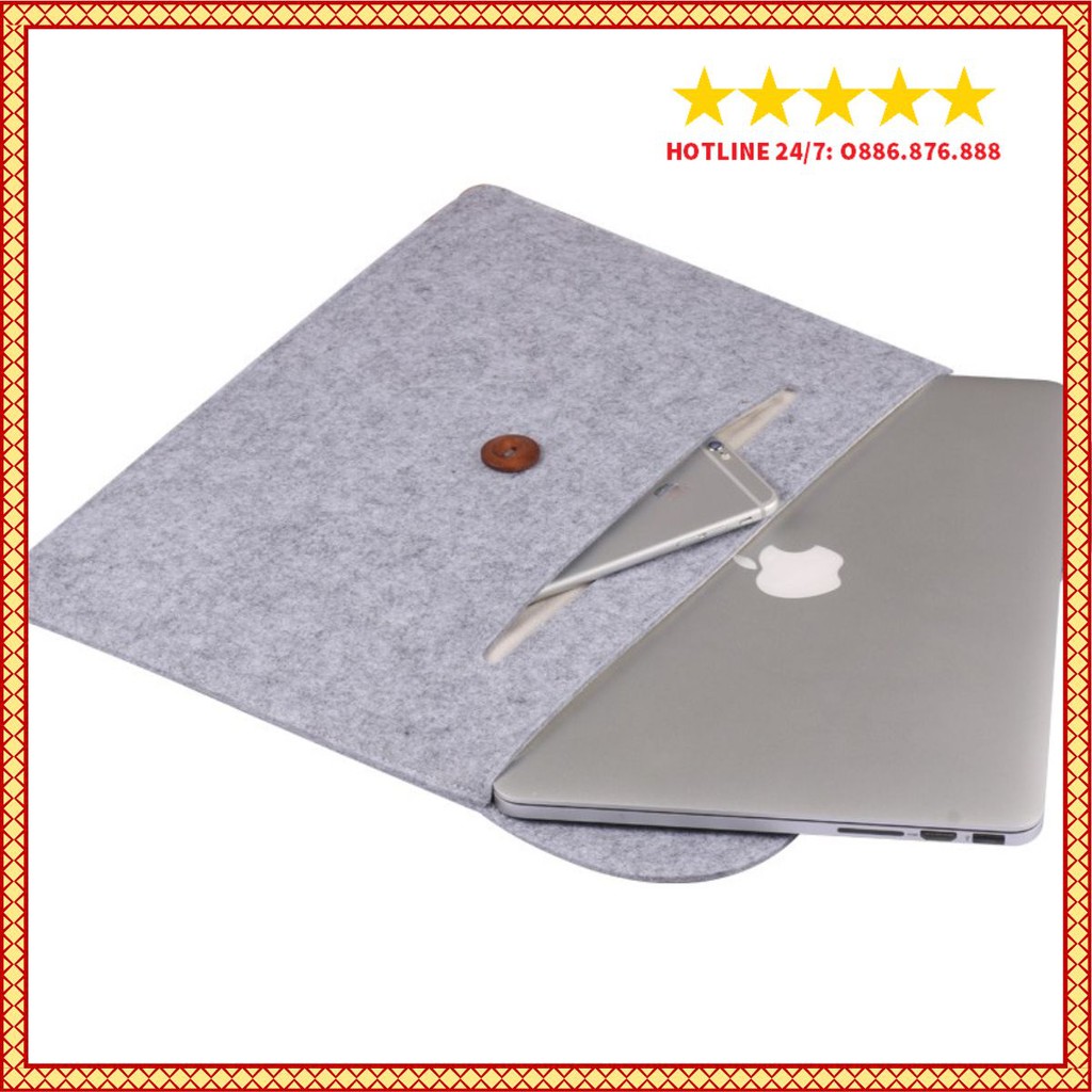 Túi Nỉ Đựng Chống Sốc Macbook, Laptop, iPad Độc Đáo, Nhiều Size Từ 11inch - 16inch.