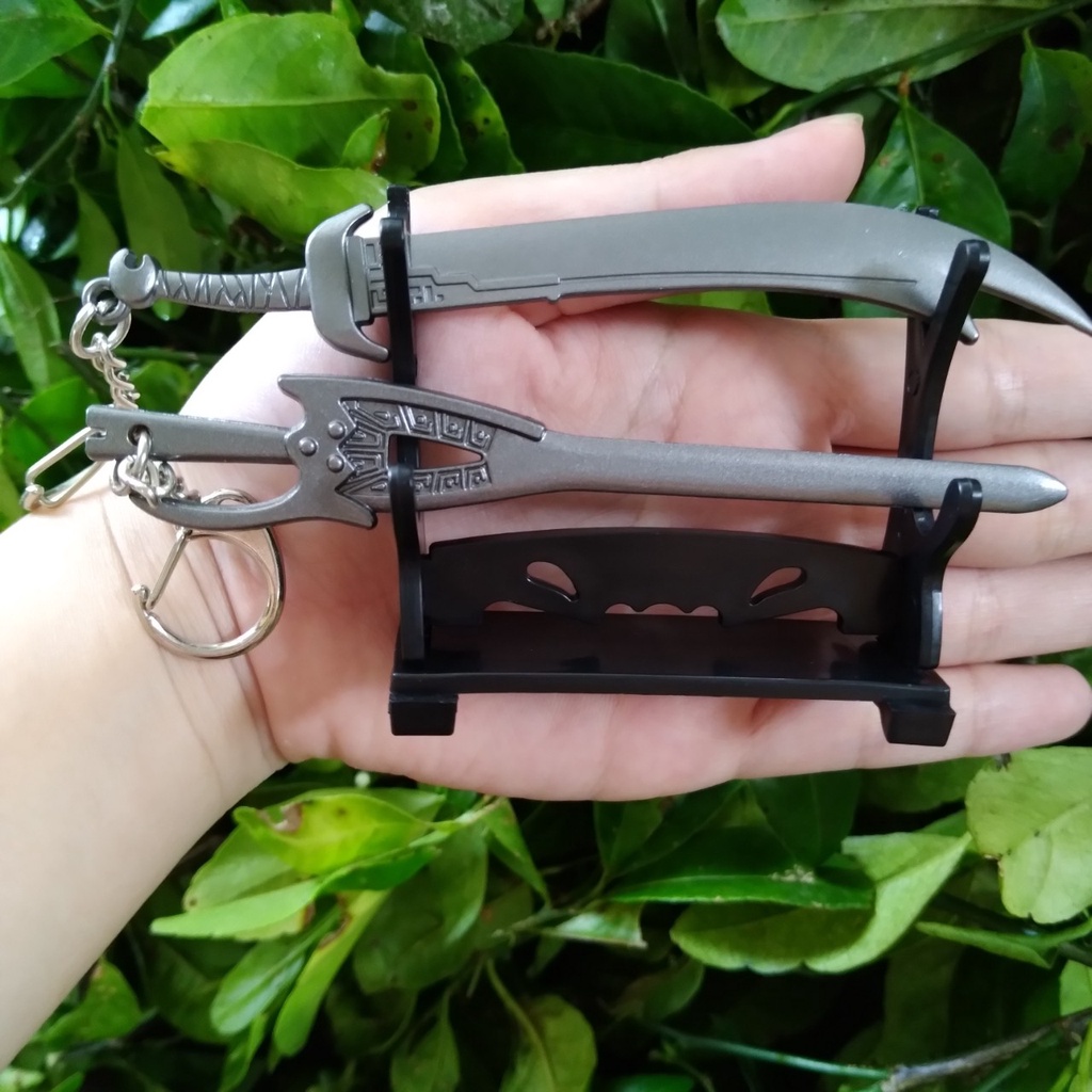 Móc Khóa Tuyệt Thế Hảo kiếm Tuyết Ẩm Bộ Kinh Vân Nhiếp Phong 12cm.