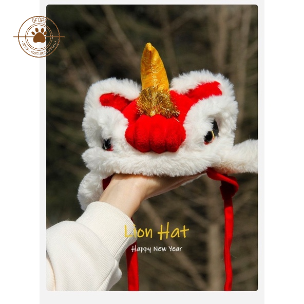 [Rẻ vô địch] Mũ lân chơi Tết cho chó mèo - 4pets official