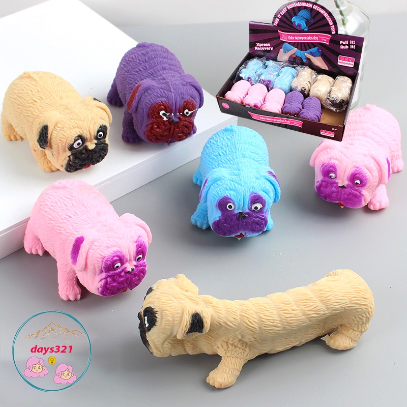 SQUISHY Con Chó PUG chó Pitbull Cát Kéo dài cực đáng yêu hot tiktok bóp xả stress giảm căng thẳng