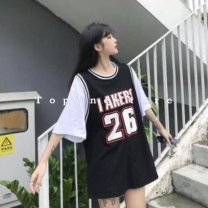 Áo bóng rổ nam nữ form rộng số 26 / Áo thun tay lỡ unisex Cá Tính  ྇  ༷ ‣  ྆ ྇ ྇ ་