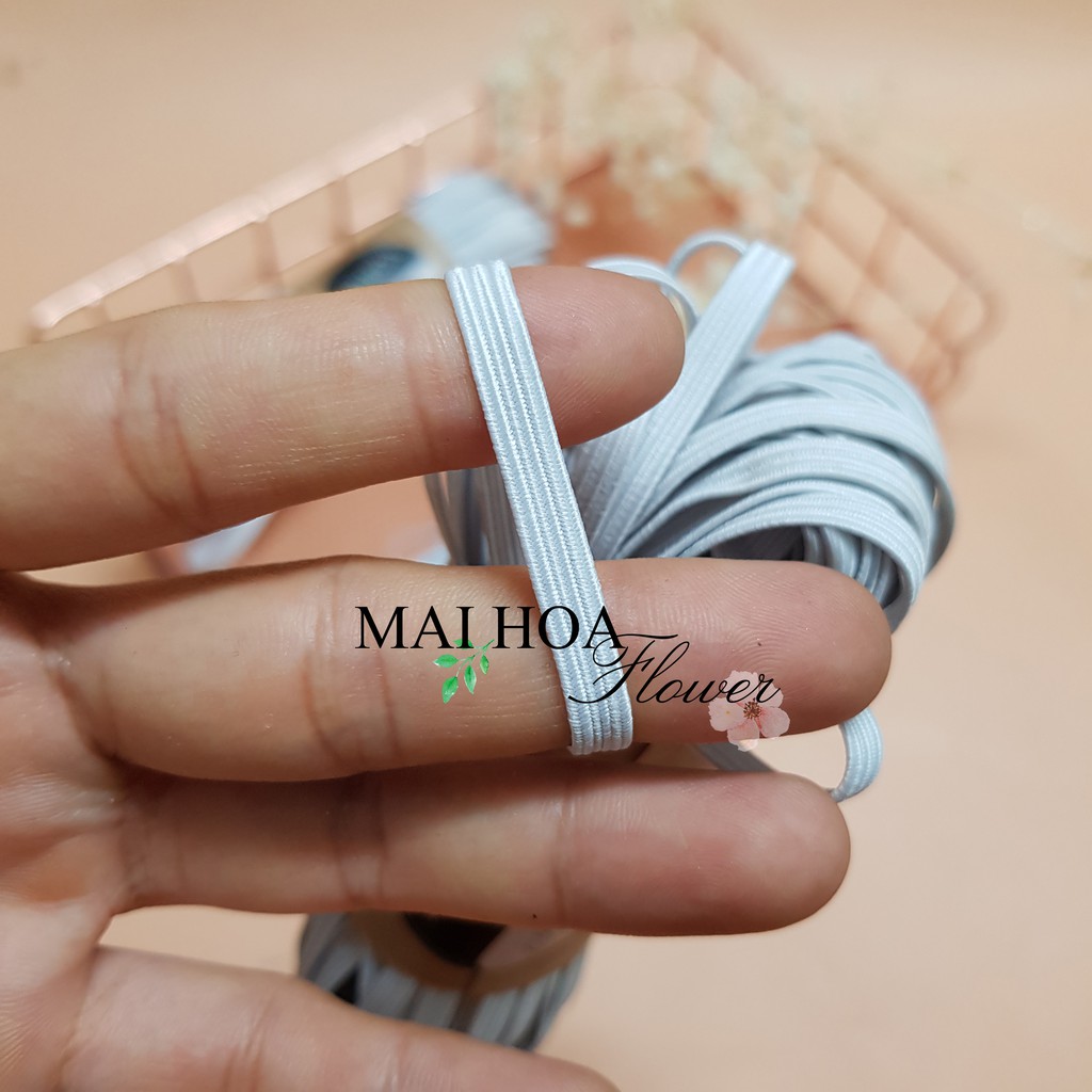 20 mét dây thun quần 0.5cm chun may quần áo sợi đanh dai co giãn tốt Maihoaflower