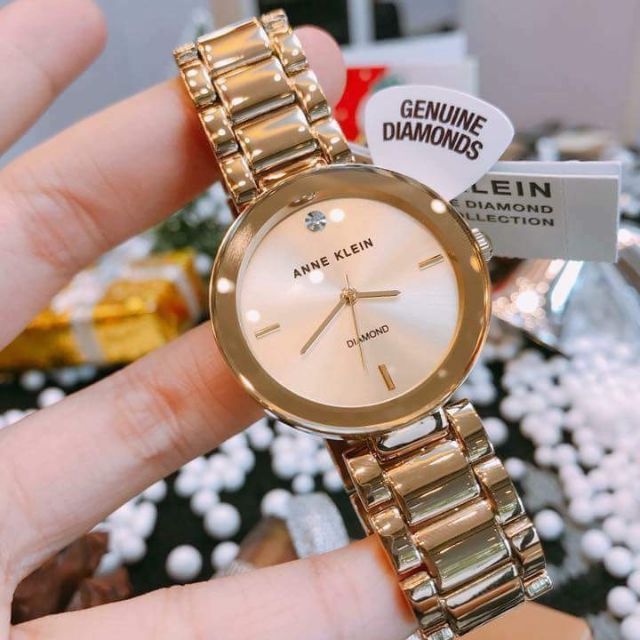 Đồng hồ nữ ANNE KLEIN model AK/1362 dây kim loại- vàng hồng