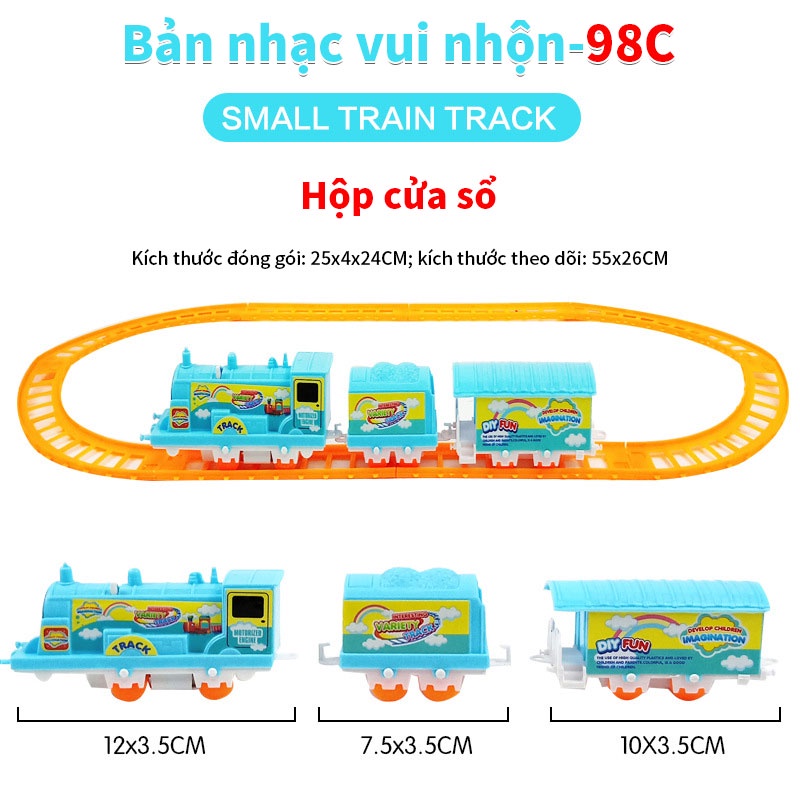 [Mã LIFETOYS1 giảm 30K đơn 99K] Bộ Đồ Chơi Đường Ray Xe Lửa Điện Tự Làm Cho Bé