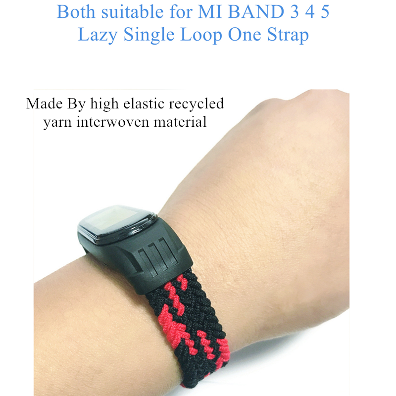 Dây Đeo Thay Thế Chất Liệu Nylon Cho Xiaomi Mi Band 5 3 4	Silicone	Vòng Đeo Tay Cá Tính Cho Đồng Hồ Thông Minh Miband M3 M4 M5 Xi