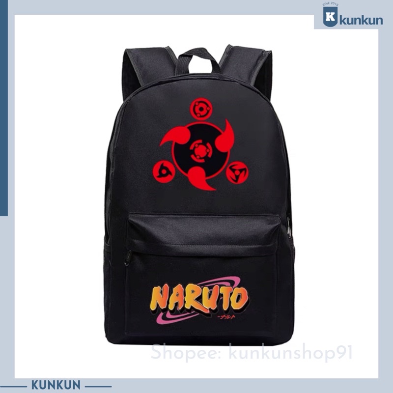 Balo Đi Học Đen Naruto Nam Nữ Unisex Giá Rẻ