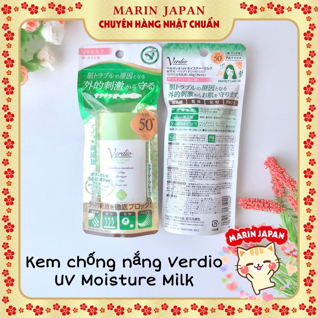 (Sale) Kem chống nắng Verdio Omi Nhật Bản ( Made In Japan)