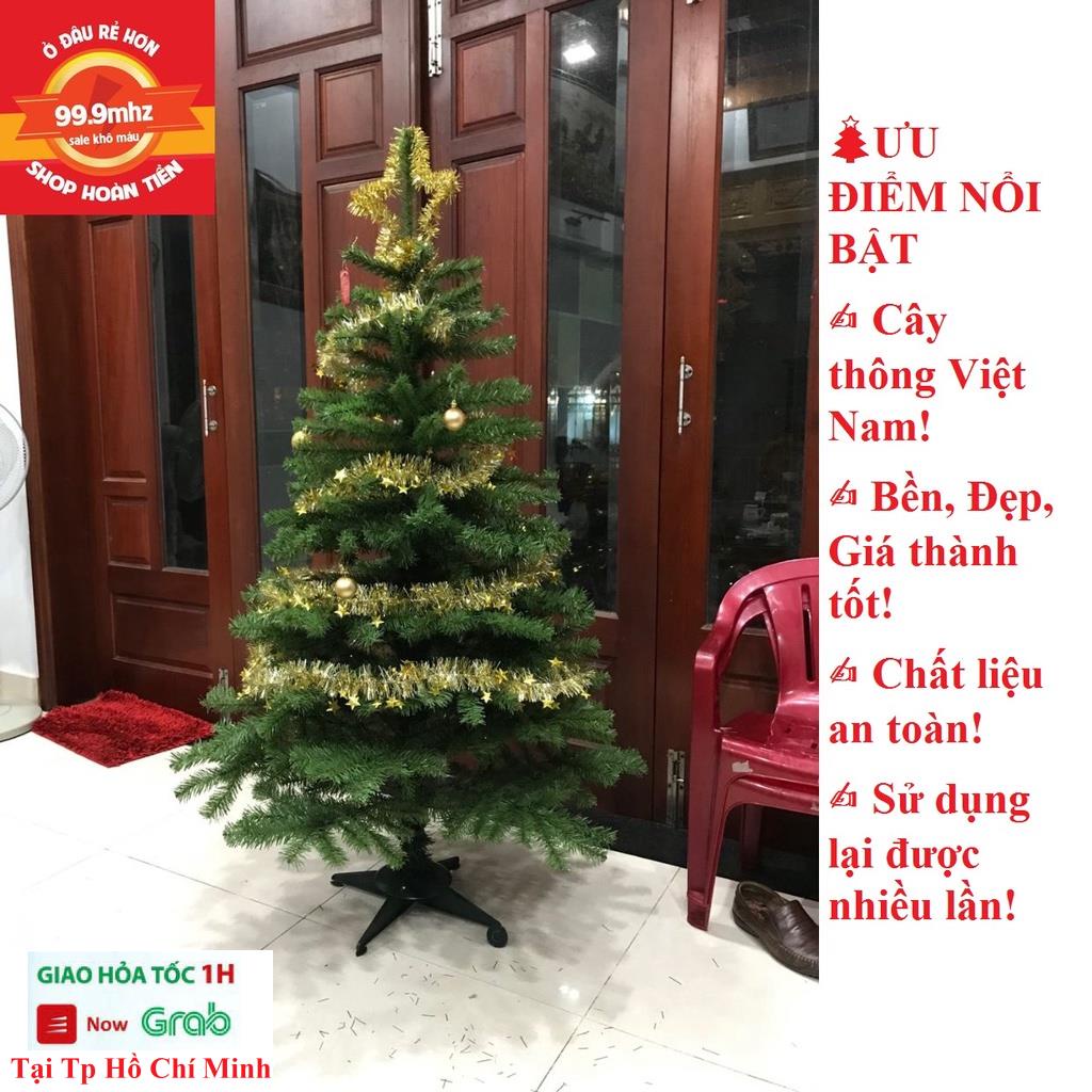 Cây Thông Noel 1m8 Trang Trí Giáng Sinh Tặng Kèm 3 Dây Kim Tuyến 1 Ngôi Sao Cây Thông Hàng Cao Cấp Lá Dầy Tán Rộng