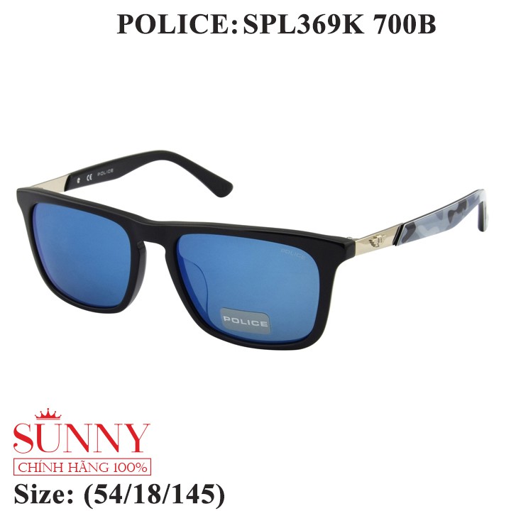 Kính mát chính hãng Police SPL369K màu sắc thời trang, thiết kế dễ đeo bảo vệ mắt