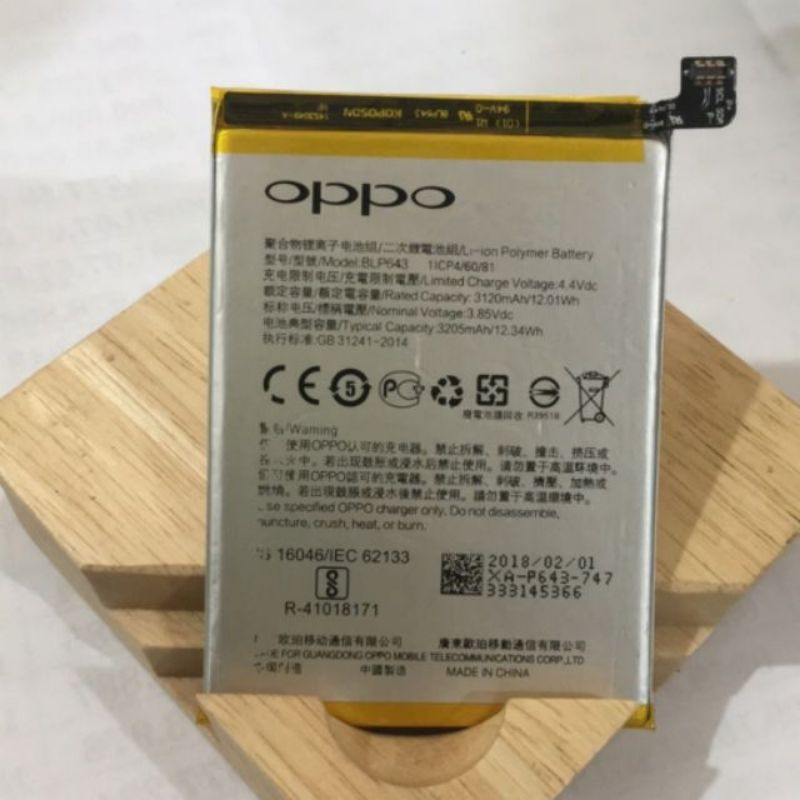 Pin Oppo R11s (BLP-643) bảo hành 6 tháng đổi mới.