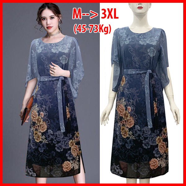 [ BIGSIZE ] ĐẦM SUÔNG TRUNG NIÊN KIỂU ĐẦM SUÔNG VOAN HOA 2 LỚP- ĐẦM TRUNG NIÊN DỰ TIỆC 3205 3285 3269 3265 3071 3304 | BigBuy360 - bigbuy360.vn