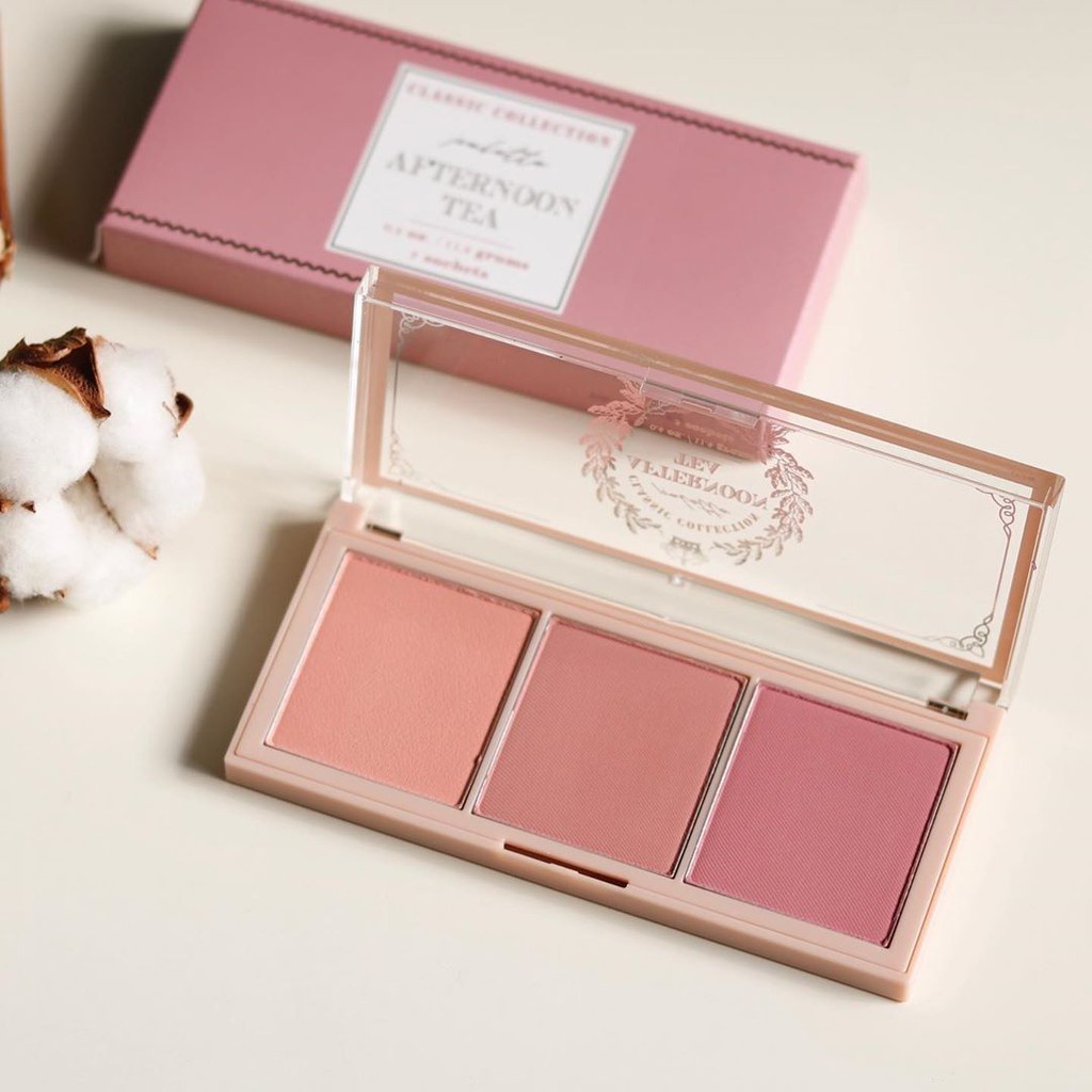 Phấn má hồng I'm Meme I'm Afternoon Tea Blusher Palette S3 màu siêu mịn