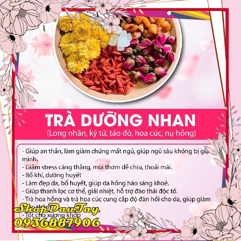 TRÀ HOA – TRÀ DƯỠNG NHAN - Shop Dâu Tây "1 Ly Trà Hoa"