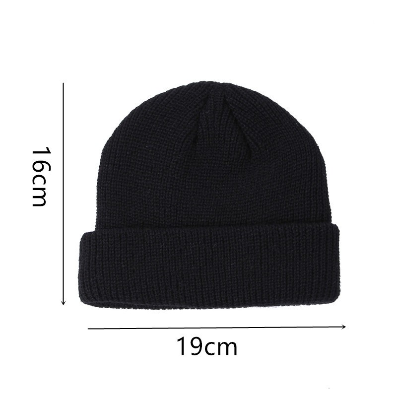 Mũ Beanie Dệt Kim Thêu Họa Tiết Phong Cách Hip Hop Thời Trang Thu Đông Cho Nam Và Nữ